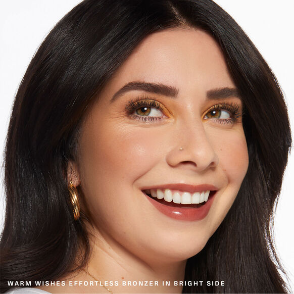 rare beauty warm wishes effortless bronzer bright side model